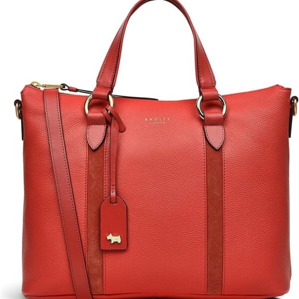 حقيبة ساتشيل جلدية للنساء من "رادلي لندن" ويستبورن - حقيبة كروس بودي متوسطة الحجم مع سحاب