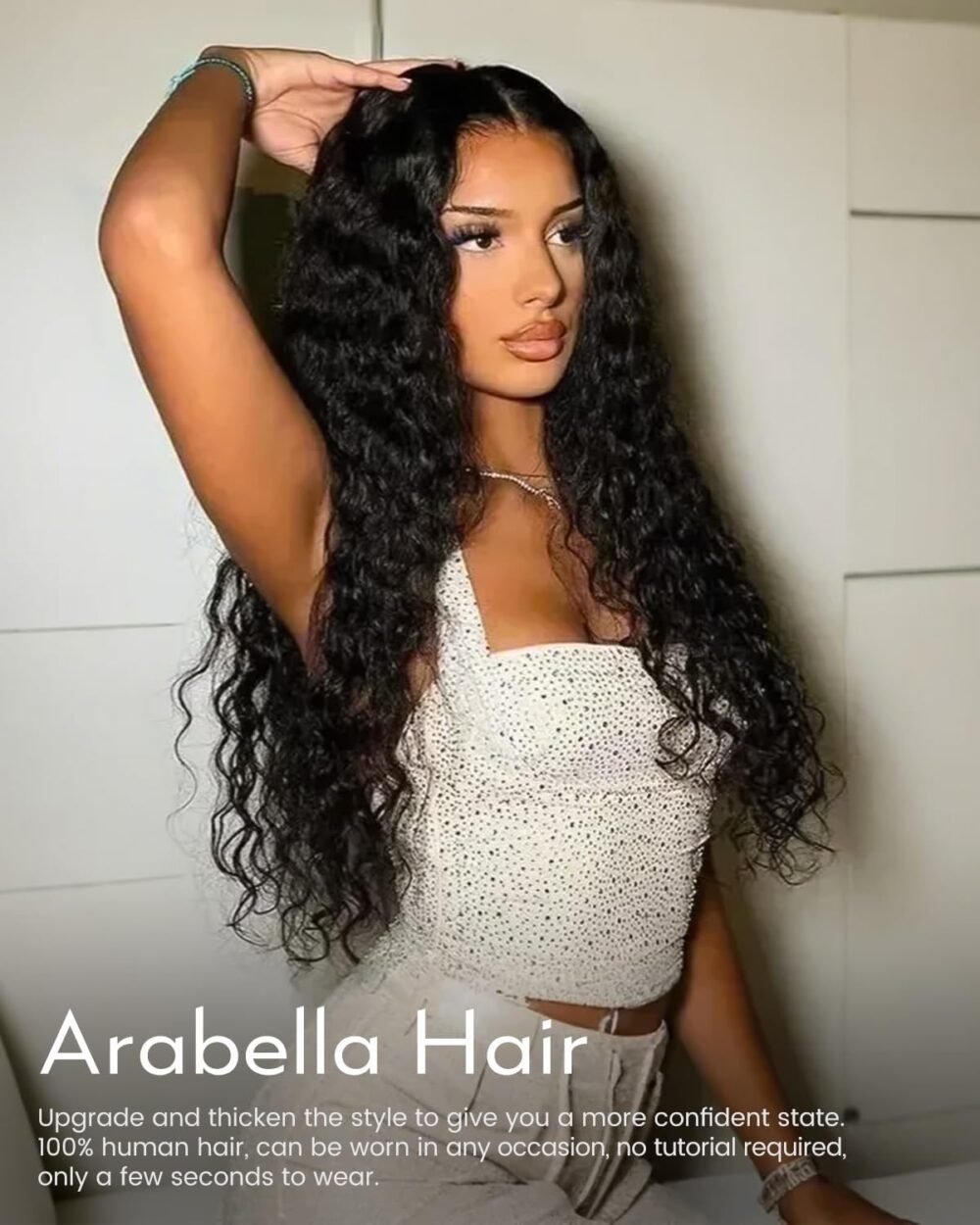 ⁦باروكة شعر بشري "وير آند جو" 5x6، 20 بوصة، تموجات عميقة، كثافة 210%، شعر بشري 100%، رباط أمامي، مشذبة مسبقًا، بدون غراء⁩ - الصورة ⁦6⁩