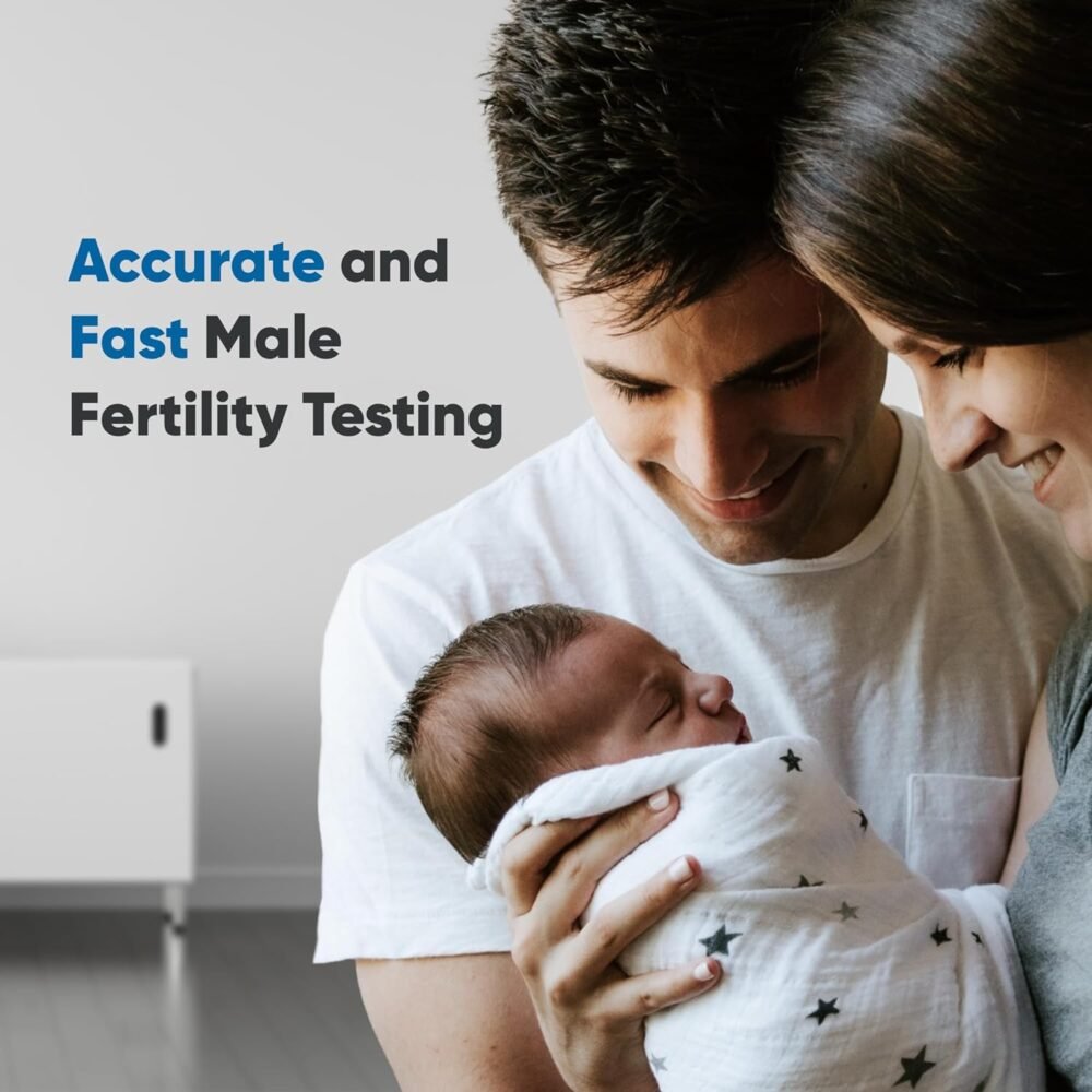 ⁦YO Home Sperm Test | اختبار خصوبة في المنزل للرجال | تحقق من المعايير الرئيسية بدقة 97% | نتائج سريعة باستخدام هاتفك الذكي | يتضمن اختبارين | خاص، مريح، وسهل الاستخدام⁩ - الصورة ⁦5⁩