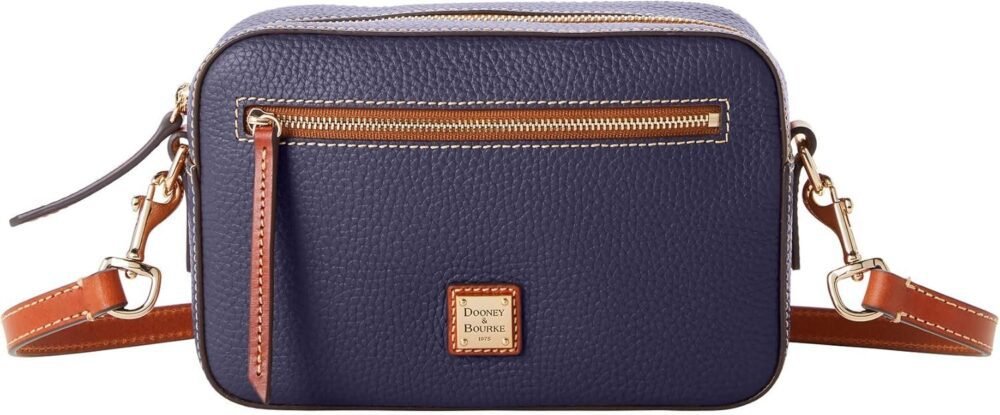حقيبة "دوني آند بورك" "كاميرا زيب كروس بودي" للنساء من الجلد المحبب