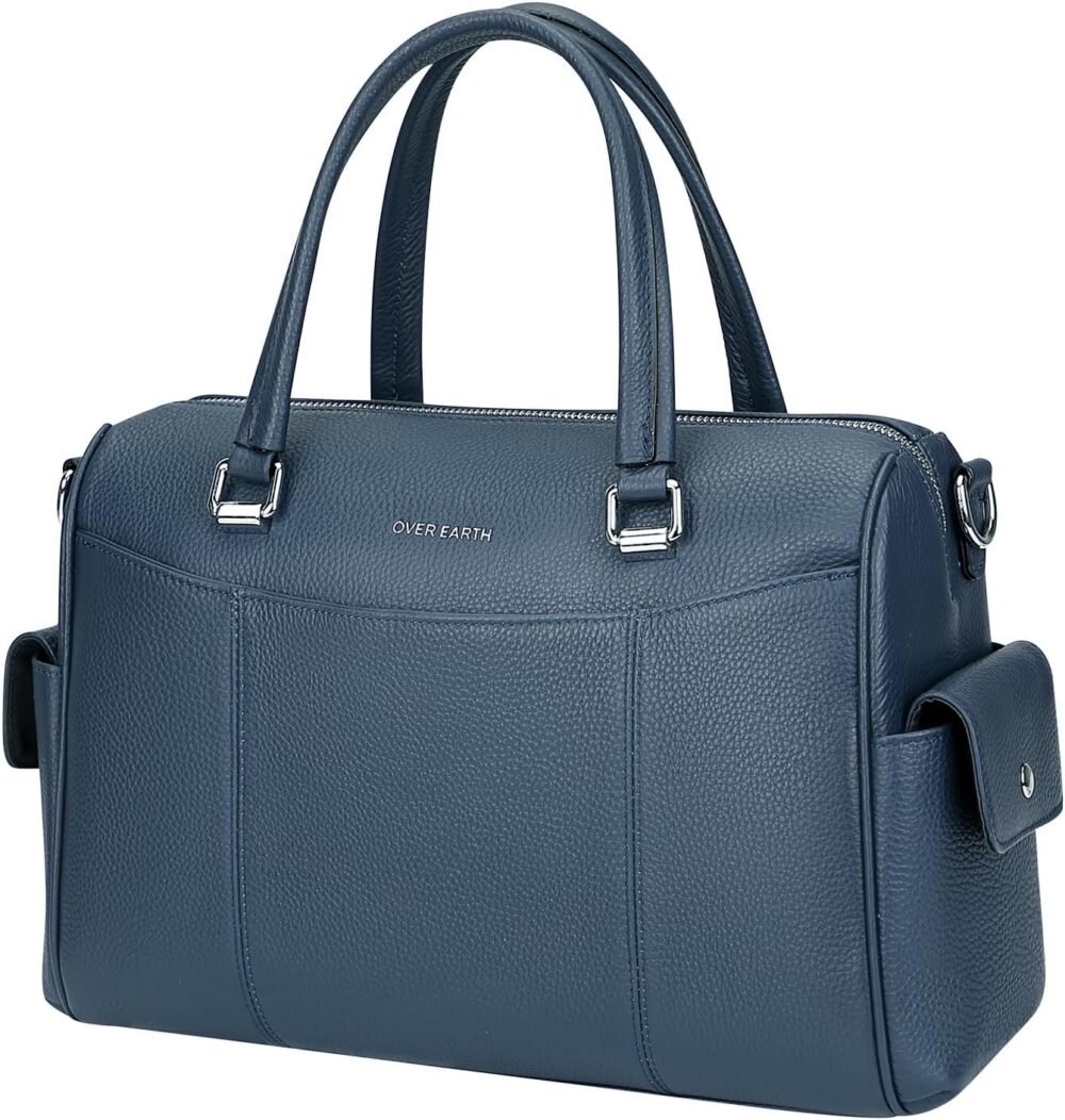 حقيبة "أوفر إيرث" ساتشيل جلد طبيعي للنساء، حقيبة يد علوية للكتف - الصورة 2