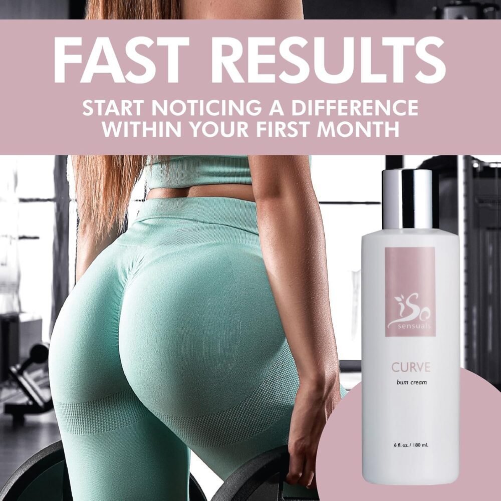 كريم CURVE لتكبير الأرداف - | معزز نمو طبيعي وزيادة الامتلاء، نتائج أسرع وأكثر امتلاءً، عبوة تكفي لمدة شهرين - الصورة 4