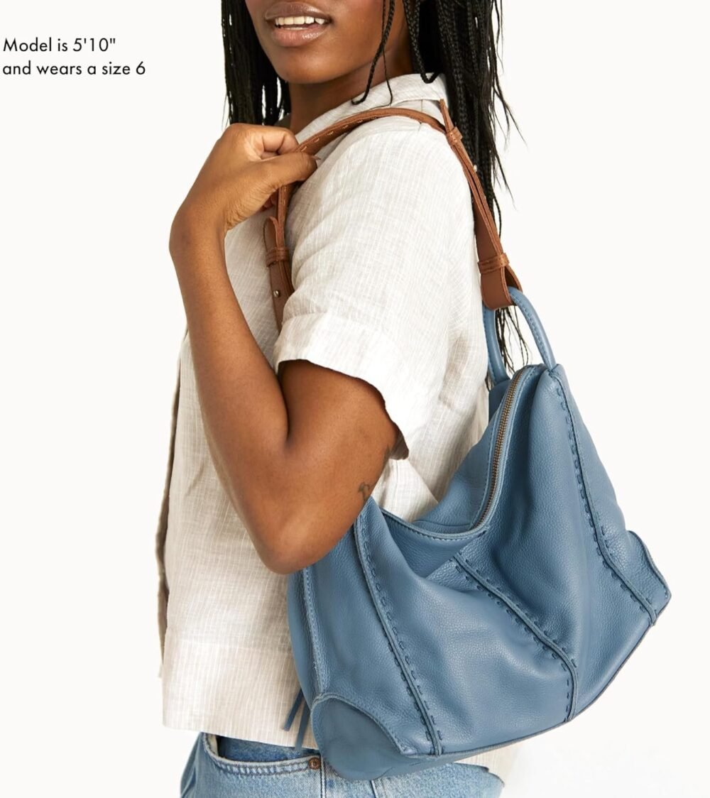 حقيبة "ذا ساك" "لوس فيليز" هوبو جلدية مع بطانة للكتف - الصورة 6