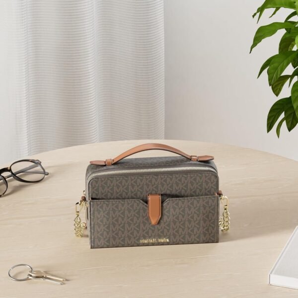 حقيبة "مايكل كورس" "ميديم دابل زيب فون كروس بودي"