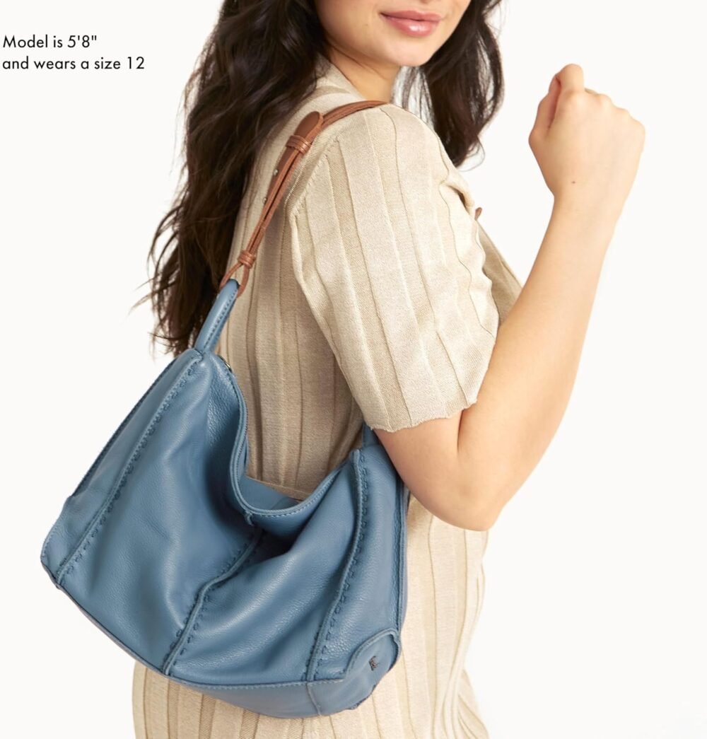 حقيبة "ذا ساك" "لوس فيليز" هوبو جلدية مع بطانة للكتف - الصورة 5