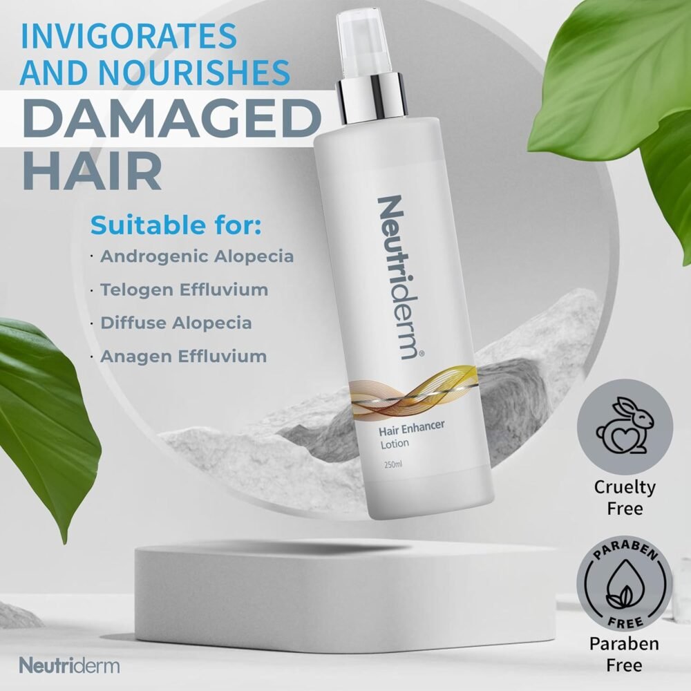 لوسيون نيوديرم لتكثيف الشعر - يعيد الحيوية ويغذي الشعر الجاف والضعيف (250 مل) - الصورة 5