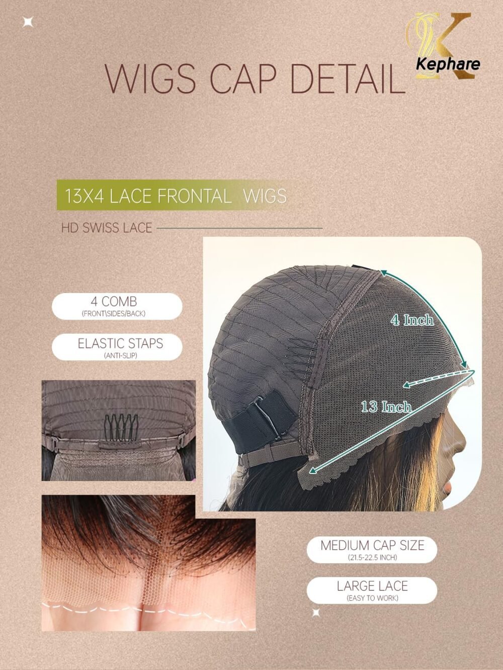 باروكة 30 بوصة هايلايت بالايج بشعر بشري 1B/27، دانتيل أمامي 13x4 HD، تموج الجسم، أومبري، مع شعر طفل، كثافة 180%، جاهزة للارتداء - الصورة 4