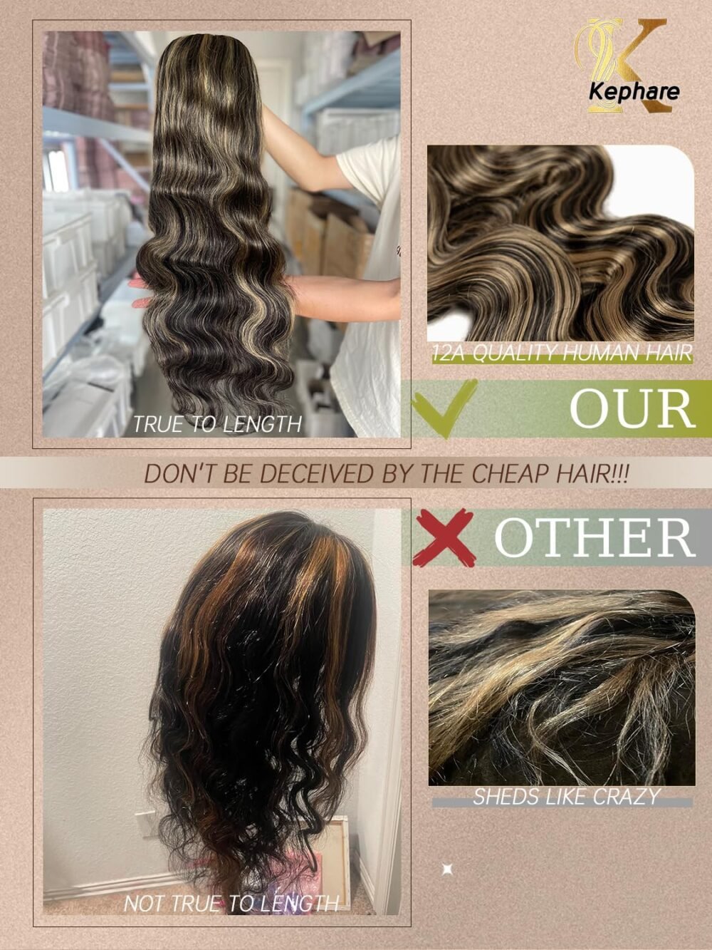 باروكة 30 بوصة هايلايت بالايج بشعر بشري 1B/27، دانتيل أمامي 13x4 HD، تموج الجسم، أومبري، مع شعر طفل، كثافة 180%، جاهزة للارتداء