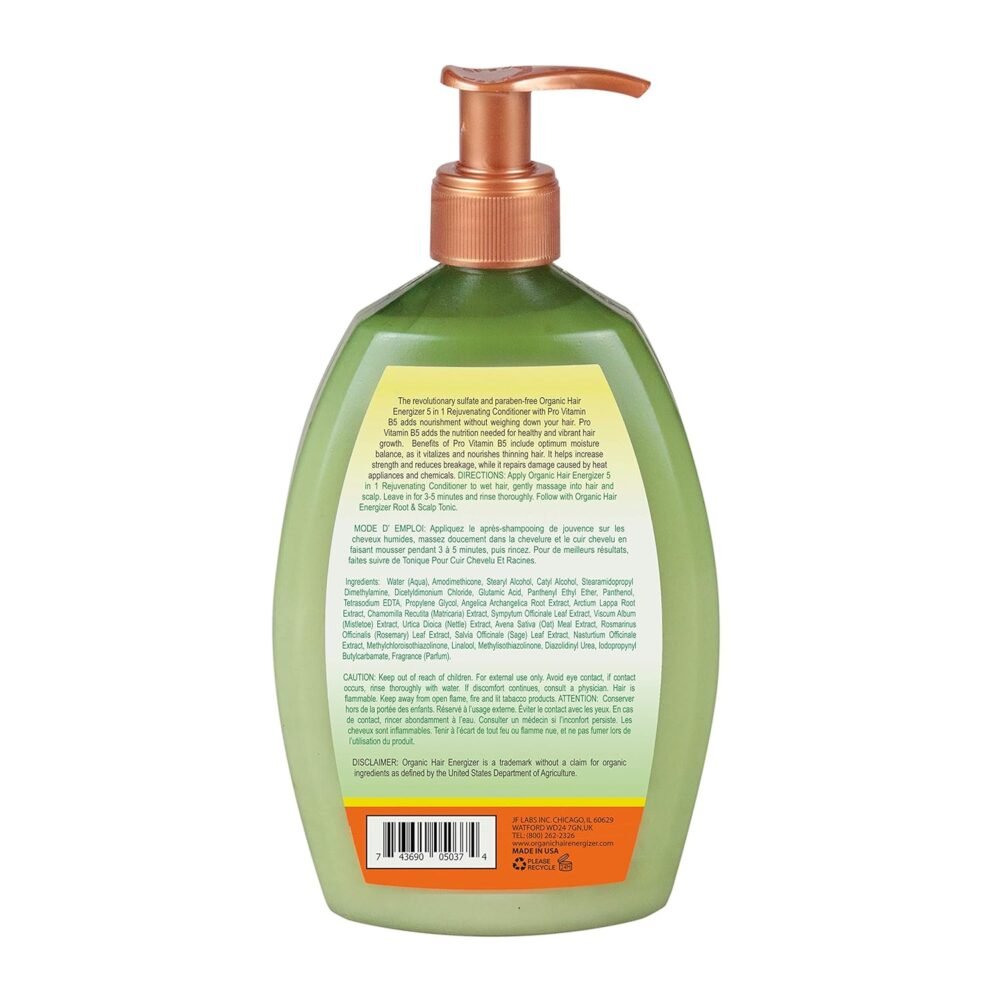 مجموعة علاج نمو الشعر ضد التساقط والتقصف - علاج غني بفيتامين B5 لفروة الرأس - آمن على الألوان - لإصلاح الشعر التالف - مجموعة طبيعية من 4 قطع - للرجال، النساء والأطفال - الصورة 2