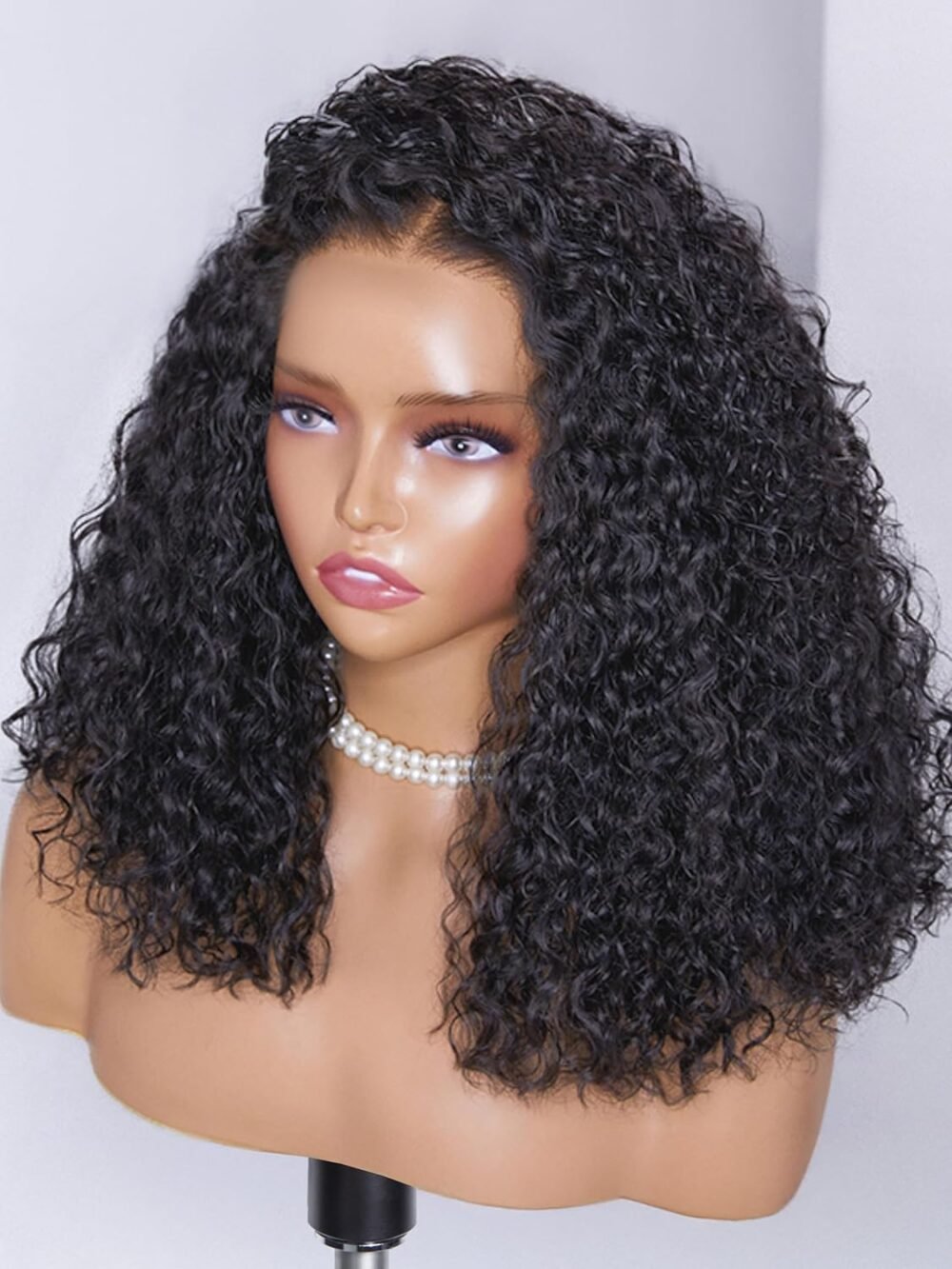 باروكة لوفمي 13x6 لايس فرونت، شعر بشري، 16 إنش، بدون غراء، تم تمشيطها مسبقًا، تم قصها مسبقًا، لون أسود طبيعي، تموجات جسم، باروكة لايس فرونت بشعر بشري - الصورة 6