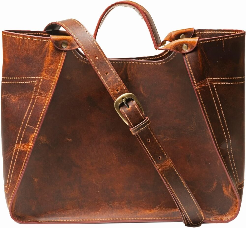 حقيبة توت نسائية من الجلد الكامل الفاخر - الصورة 2