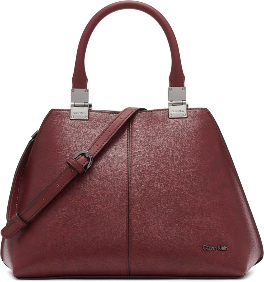 حقيبة "كالفن كلاين" نسائية ساتشيل هندسي "جرانيتي" – 2 في 1