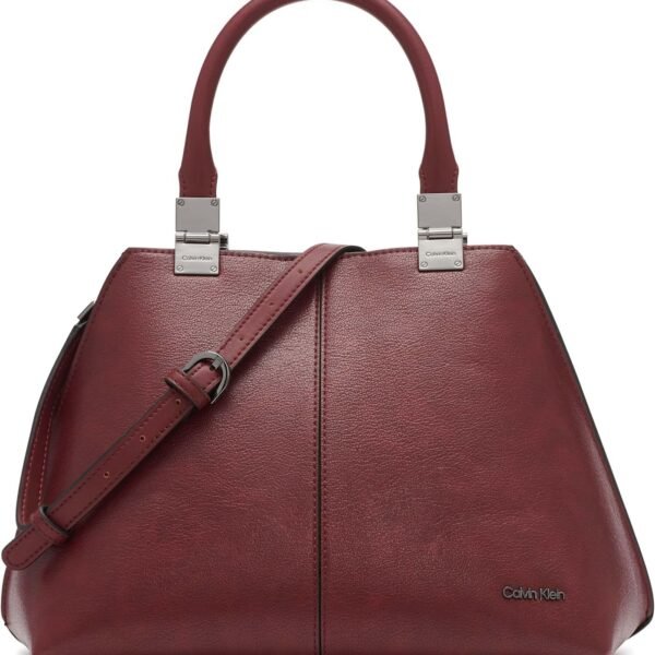 حقيبة "كالفن كلاين" نسائية ساتشيل هندسي "جرانيتي" – 2 في 1