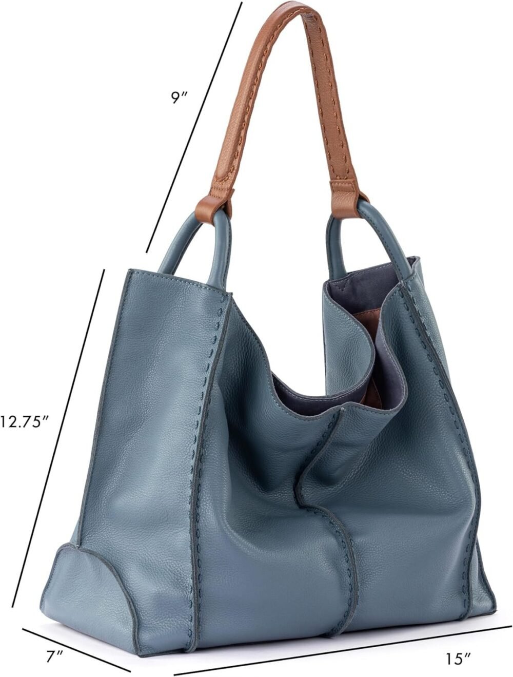 حقيبة "ذا ساك" "لوس فيليز" كبيرة للتسوق - حقيبة نسائية للاستخدام اليومي والسفر والشاطئ - الصورة 2