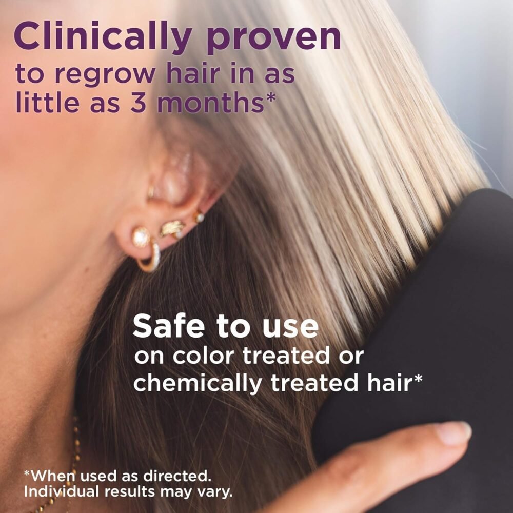 علاج نمو الشعر للنساء من أمازون بيسيك كير - مينوكسيديل 5% رذاذ موضعي (رغوة) - 12 شهرًا من الاستخدام، بدون رائحة، 2.11 أونصة (عبوة 6) - الصورة 2