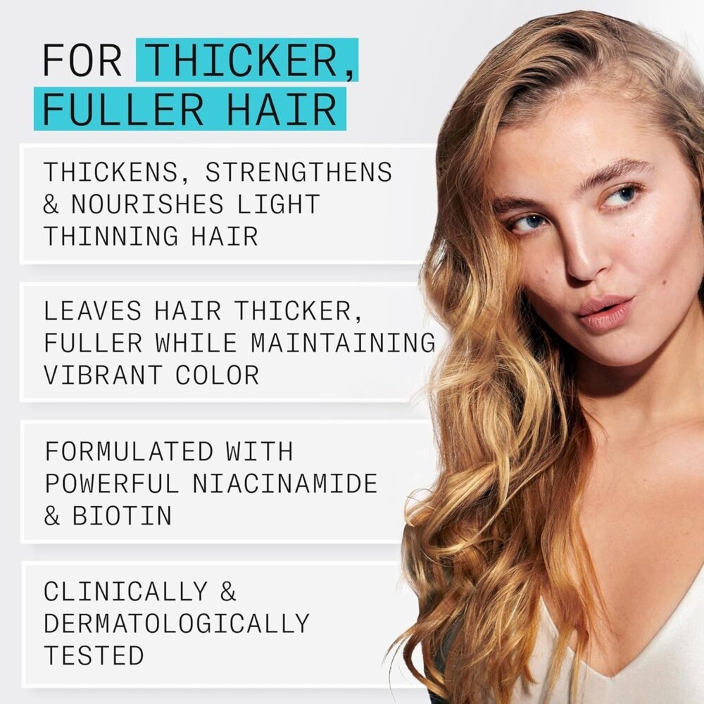 مجموعة Nioxin للعناية بالشعر وفروة الرأس - تعزيز كثافة الشعر وتقويته للشعر الطبيعي، الملون، والتالف مع تساقط خفيف إلى متوسط - مع النياسيناميد والبيوتين | إمداد 3 أشهر - الصورة 6