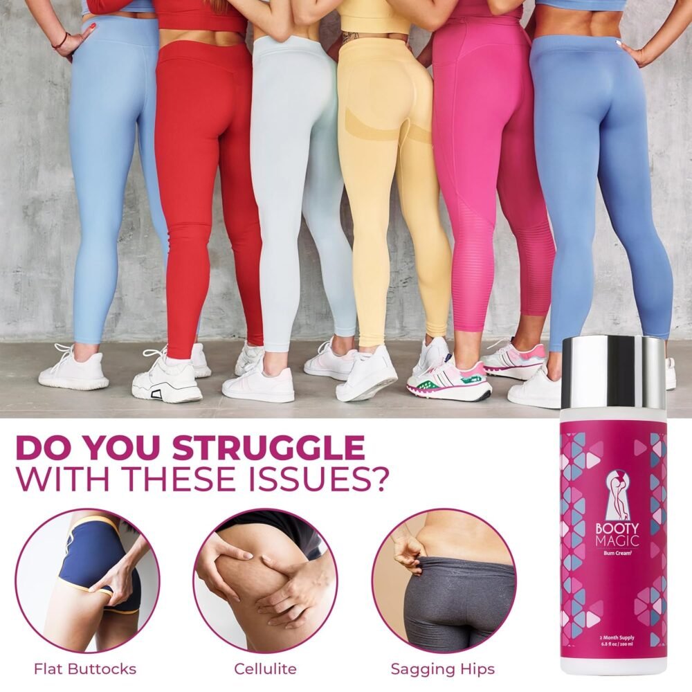 كريم تكبير الأرداف | كريم بحجم 6.8 أونصات يحتوي على مستخلص جذور الماكا، بويراريا ميريفيكا، وألوفيرا لتعزيز الحجم، الامتلاء والنعومة - الصورة 2