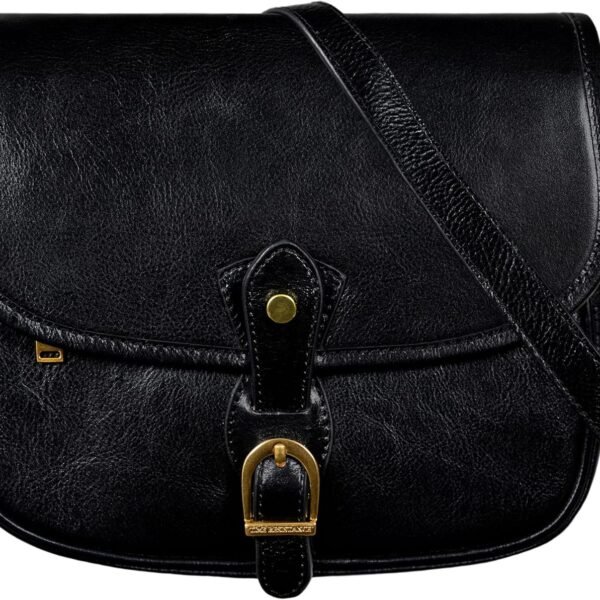 حقيبة "تايم ريسستانس" كروس بودي جلدية للنساء - حقيبة يد - حقيبة كتف - حقيبة ميسينجر - محفظة