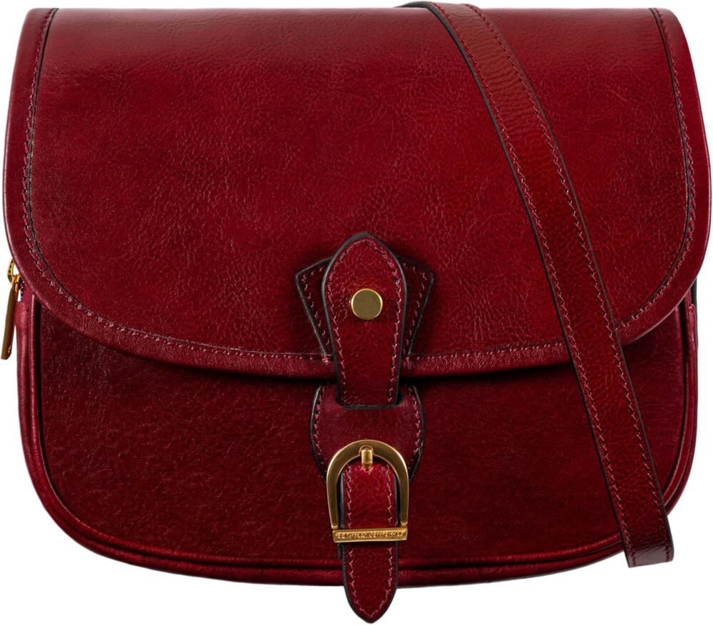 حقيبة "تايم ريسستنس" الجلدية المتعددة الاستخدامات للنساء - حقيبة كروس بودي، حقيبة يد، حقيبة كتف، حقيبة ميسنجر