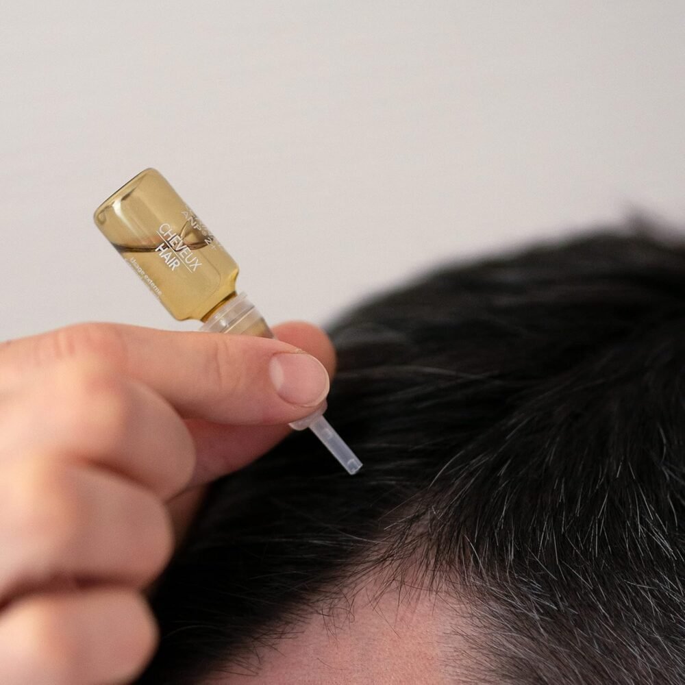 أمبولات Ecrinal ANP2 لنمو الشعر للرجال - أمبولات تقوية وإصلاح للشعر الرفيع والباهت والتالف - علاج مكثف للشعر باستخدام ANP 2+ ومعقد الأوميغا 3 - عبوة 5 أمبولات - الصورة 5