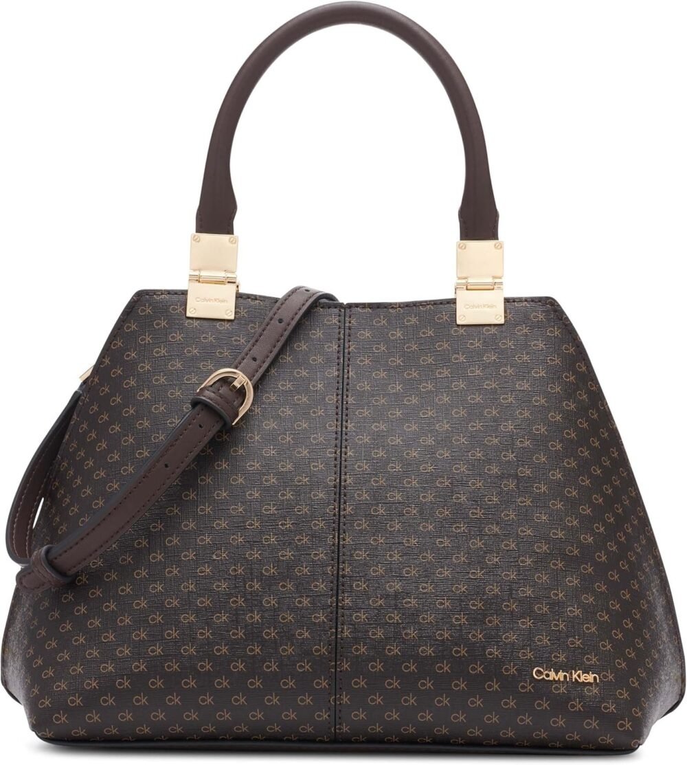 حقيبة "كالفن كلاين" نسائية ساتشيل هندسي "جرانيتي" – 2 في 1 - الصورة 6